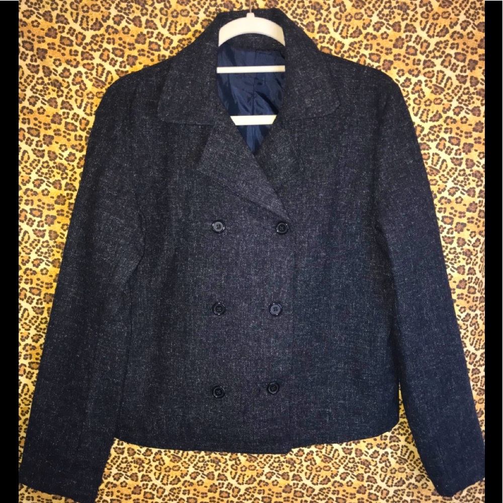 Flannel blazer